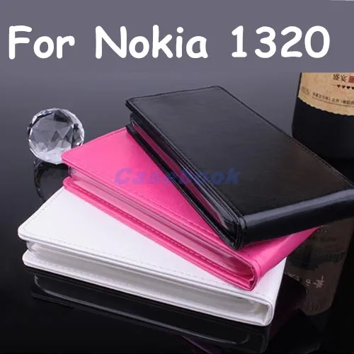10 шт./лот W1 Для Nokia Lumia 1320 Случае Компактный Ultra Slim Обложка Вертикальный Кожаный