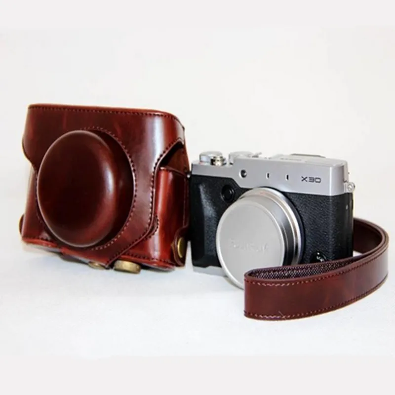 Чехол для видеокамеры HAFEI из искусственной кожи Жесткий Fujifilm FUJI X30 чехол камеры с
