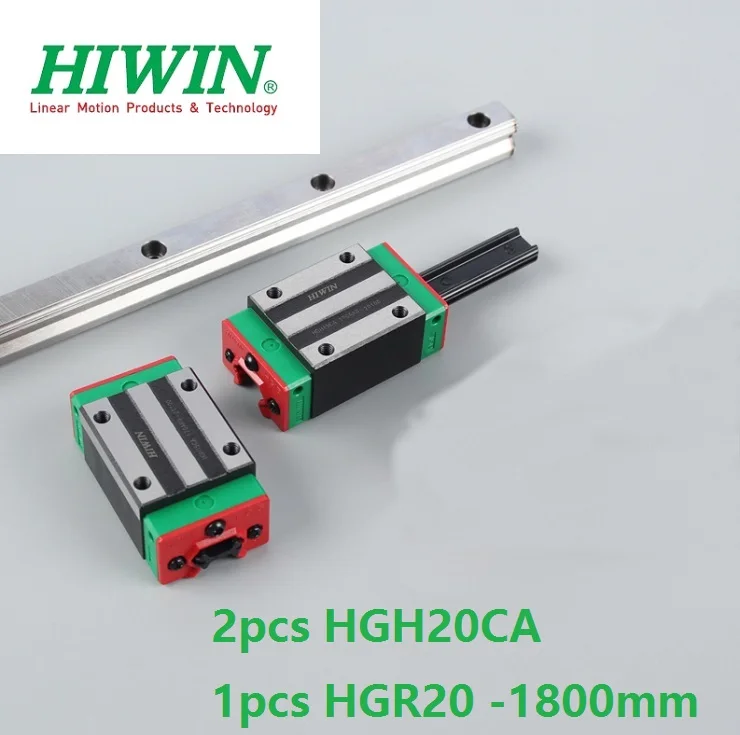 

1 шт. оригинальный Hiwin rail HGR20 -L 1800 мм + 2 шт. HGH20CA Линейный Блок Запчасти для 3D-принтера