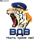 Три мишки WCS032 13x17,2 см ВДВ тигр Никто, кроме нас! наклейки на авто полноцветные прикольные прикнаклейки на машину автонаклейка стикеры