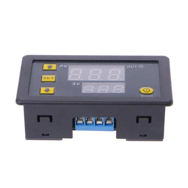 12V цикл таймер цифровой светодиодный двойной дисплей 0-999 минут синхронизации