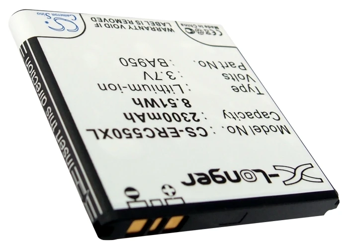 Аккумулятор BA950 Cameron Sino 2300 мАч для Sony Ericsson C5502 C5503 C550X Dogo M36 M36i SO 04E SOL22 Xperia A ZR