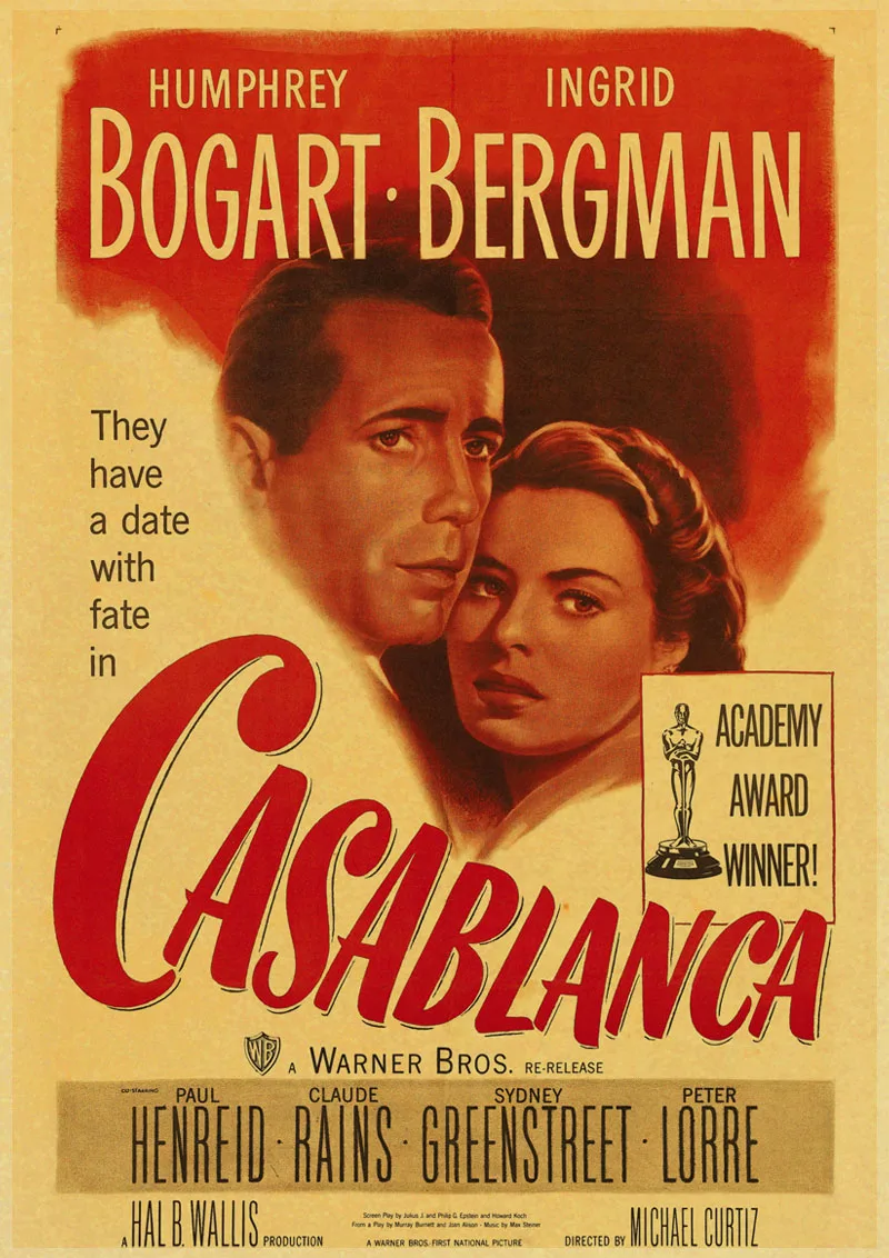Винтажные плакаты Casablanca, принты, настенная живопись, высокое качество, Декор, плакат, настенная живопись, украшение дома - Цвет: A131