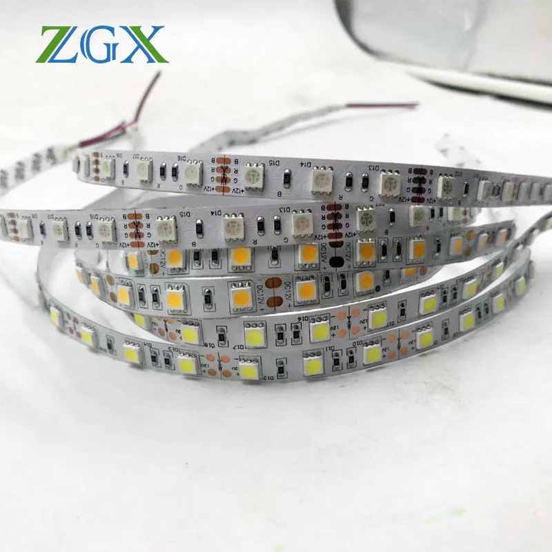 ZGX 5050 холодный теплый белый RGB светодиодный светильник гибкая лента Светодиодная