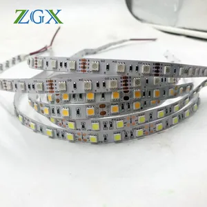 ZGX 5050 холодный теплый белый RGB светодиодный светильник, гибкая лента, Светодиодная лента, Рождественский Декор, ip Водонепроницаемый неоновый светильник для внутренней кухни