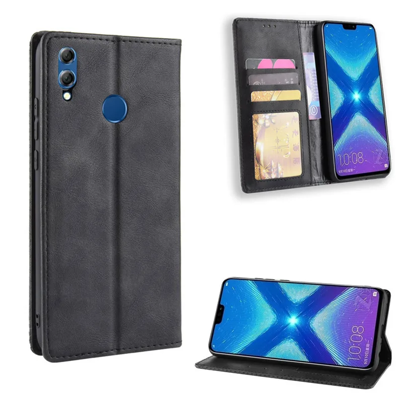 Чехол книжка для Huawei Honor View 10 lite Магнитный чехол бумажник с подставкой карт чехлы