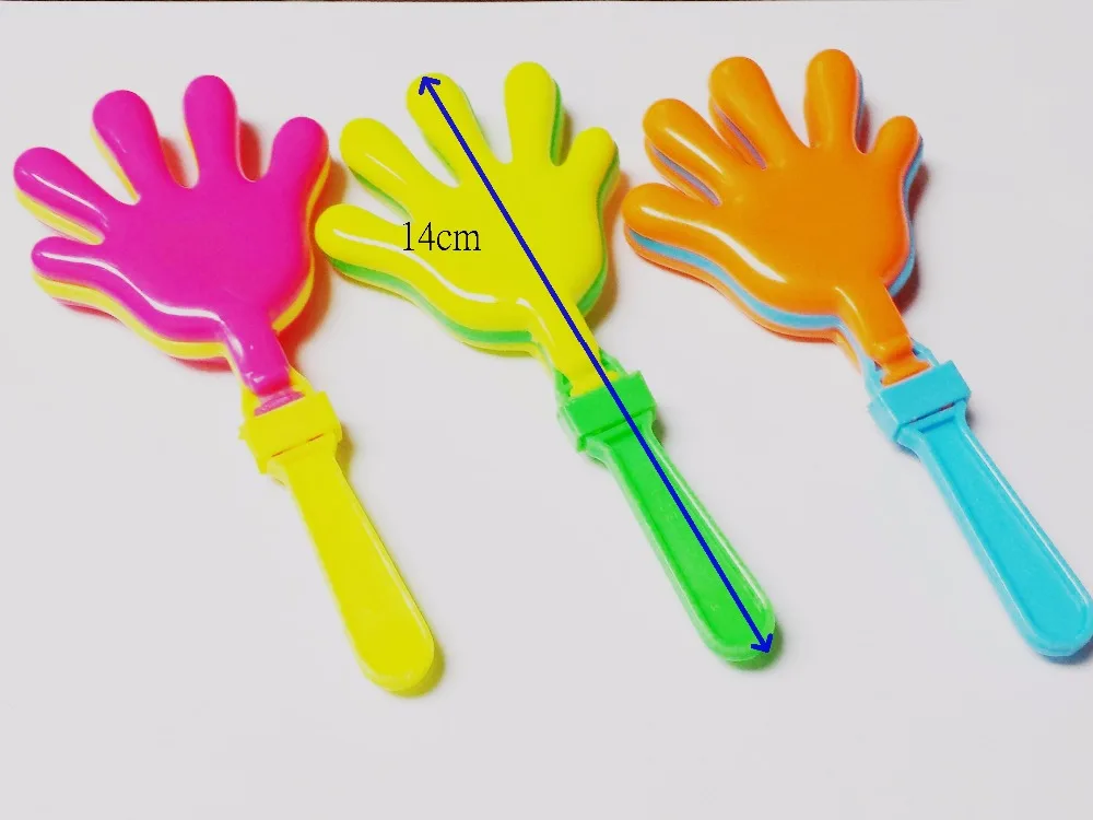 

12pc Hand Clapper 14cm Noise makers Novelty Birthday Party Favor Pinata Bag Filler Gift Sound Toys Prize Kid Fiesta Goody Loot