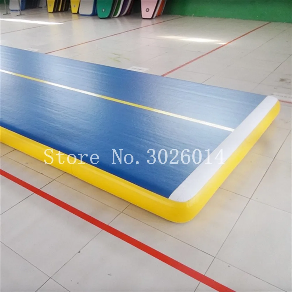 Продажа Бесплатная доставка 9 м надувной матрас для гимнастики надувной коврик для гимнастики надувной воздушный трек Бесплатный насос