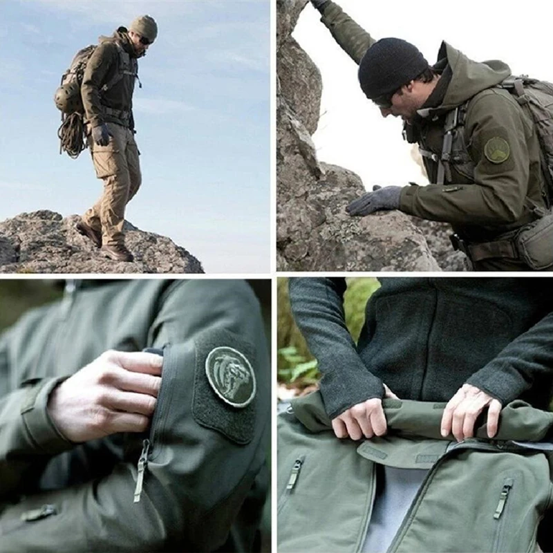 2018 TAD зимняя куртка из кожи акулы военная ветрозащитная тактическая софтшелл