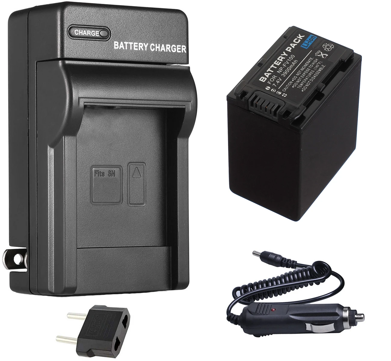 

NP-FV100 Battery Pack + Charger for Sony DCR-SR15, DCR-SR20, DCR-SR21, DCR-SR58, DCR-SR68, DCR-SR78, DCR-SR88 Handycam Camcorder