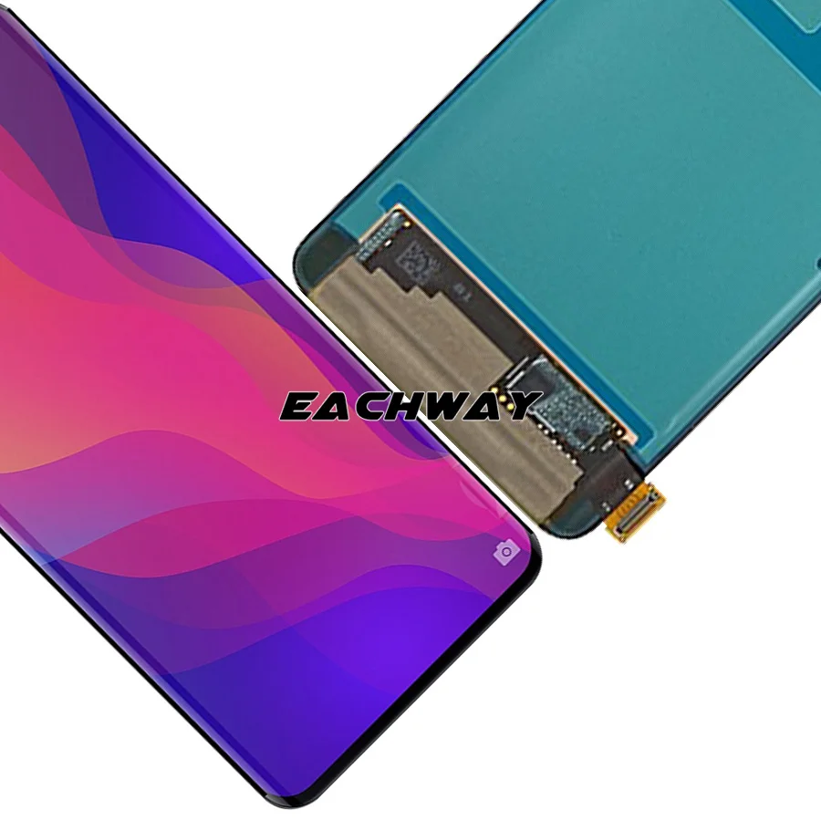 Черный 6,4" ЖК-дисплей OPPO Find X экран с кодирующий преобразователь сенсорного экрана в сборе FindX запасные части OPPO Find X lcd
