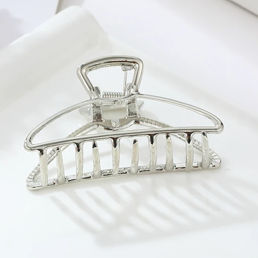 silver color Новые модные Когти для волос для женщин заколка для волос заколка-краб металлические заколки для волос аксессуары для волос украшение для головных уборов - Цвет: silver color