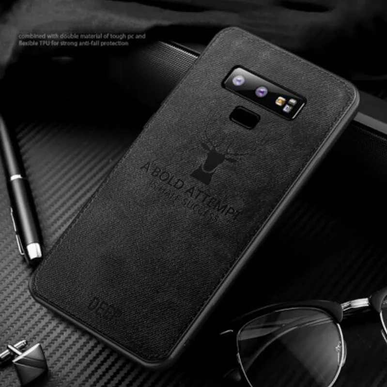 Note 9 8 Classical Fabric Phone Case For Samsung S9 S8 Plus S7edge Soft Cover J3 J5 J7 J2 Prime J880 A6 A8 2018 | Мобильные телефоны