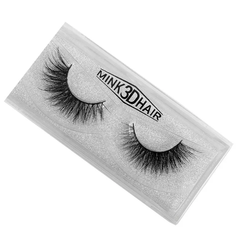 Новинка 1 пара 100% 3D натуральный мех норки толстый макияж глаза Искусственные