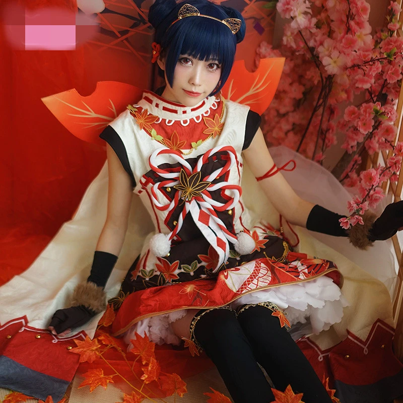 Love Live Sunshine Aqours костюм для костюмированной вечеринки Riko Mari Red осенняя серия с