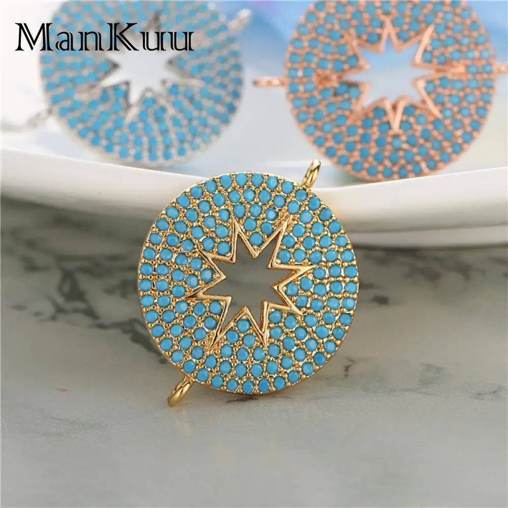 Mankuu кулон покрытый розовым золотом/Золотые/Серебрянные хромированные длинные