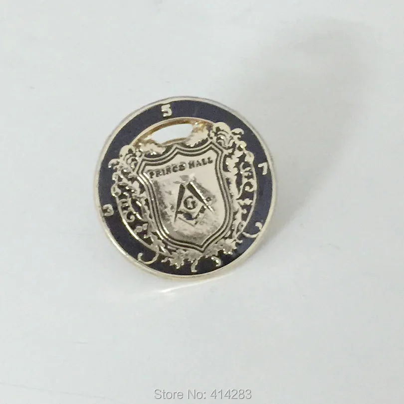 19mm masonic lapel pin and brooches PRINCE HALL logo on Shield badge free masons metal craft gifts souvenir badges freemasonry | Украшения