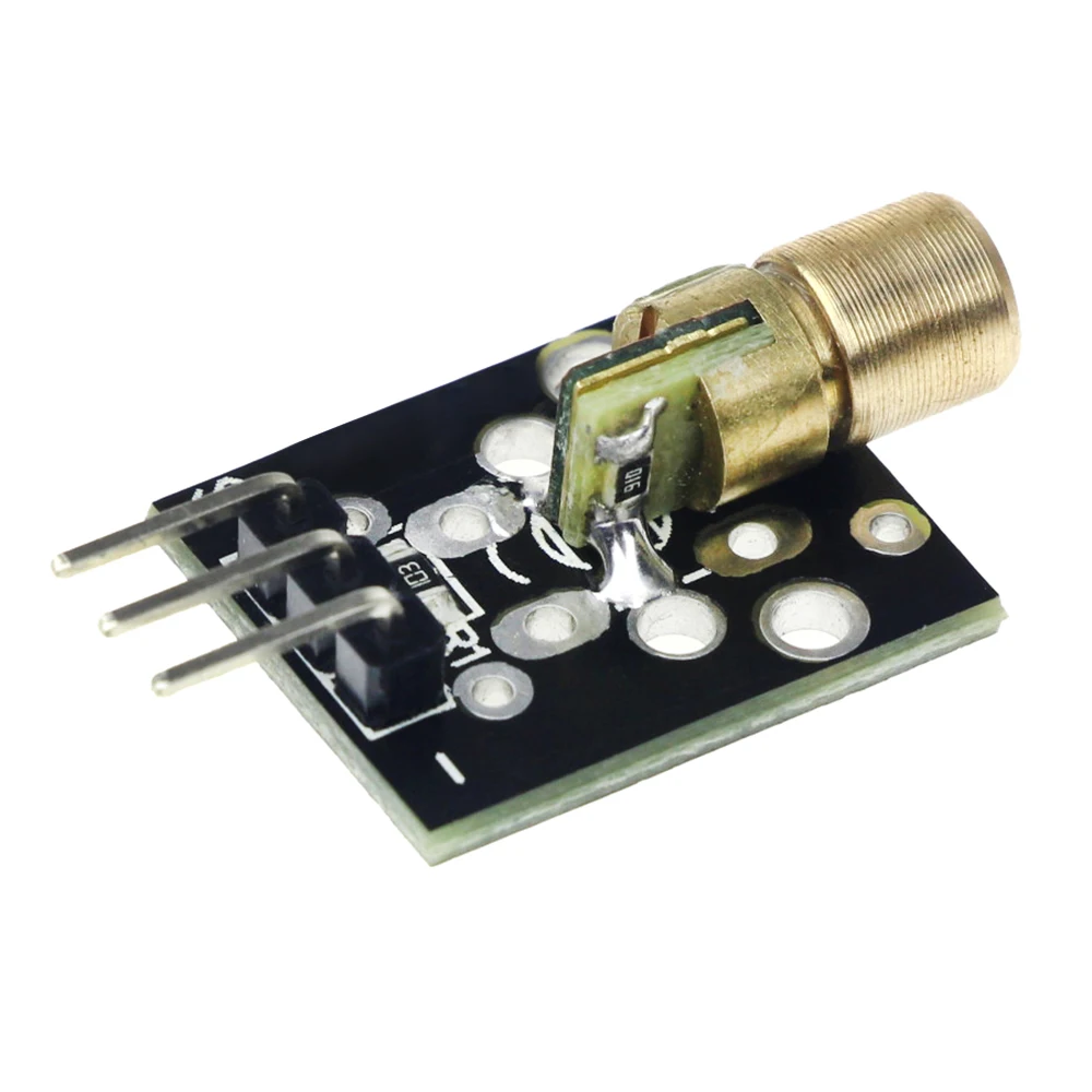10 шт./лот KY-008 3pin 650nm красный лазерный передатчик Dot диод Медная головка модуль для arduino DIY Kit KY008
