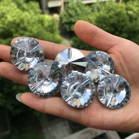 20pcslot 25mm bright glass crystal buttons upholstery sofa bed headboard clothes coat gem design decor furniture for sewing