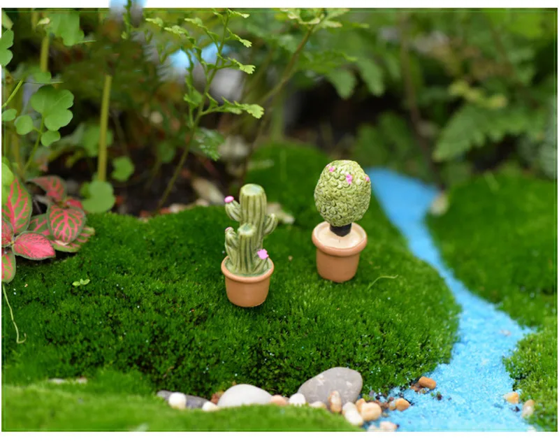 Суккулентные растения модели мультфильм аниме фигурка креативные смолы