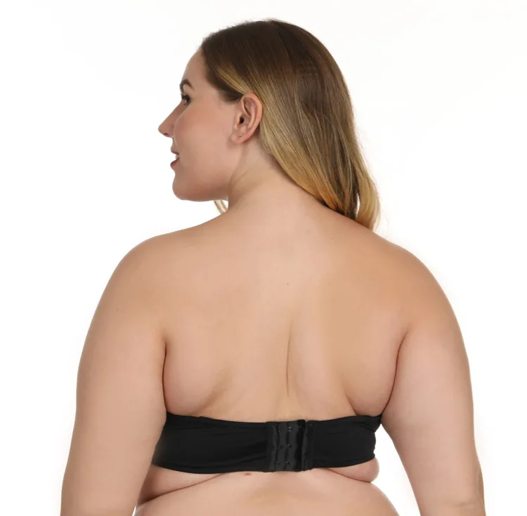 Женский невидимый бюстгальтер без бретелек большого размера на косточках 1/2