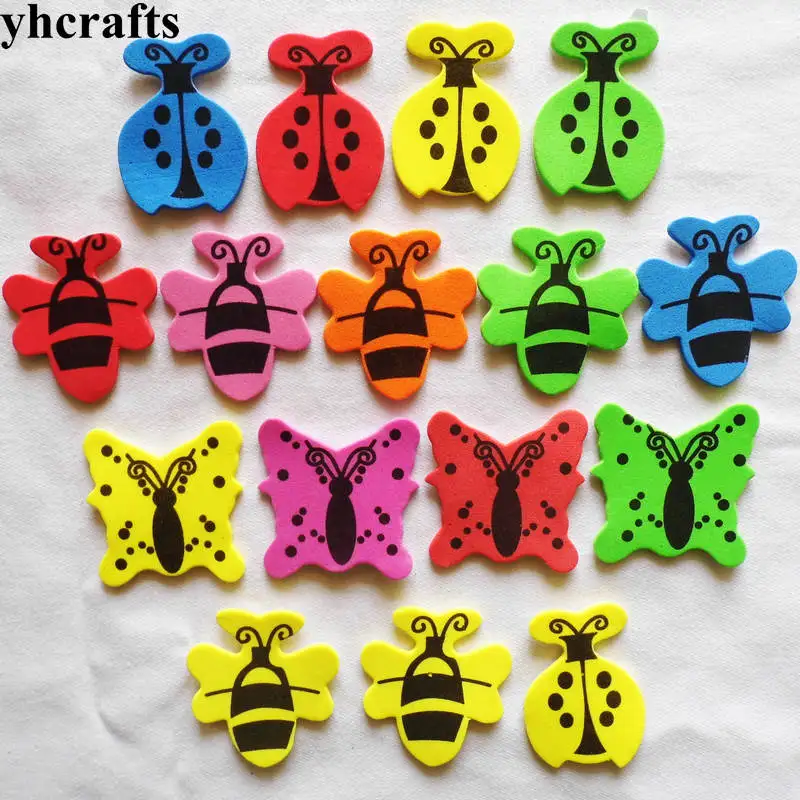 25PCS 4cm 1 упаковка/Партия. Красочные наклейки из вспененного материала в виде машины. Украшения детской комнаты, Обучающие Игрушки для раннего развития, игрушки ручной работы для детей - Цвет: 25PCS 4cm