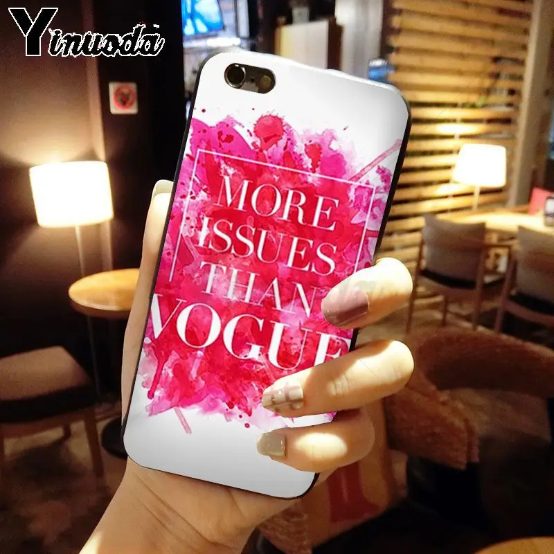 Yinuoda Модный женский защитный чехол для iPhone 6S 6plus 7 7plus 8 8Plus X Xs MAX 5 5S XR|Чехлы-накладки|