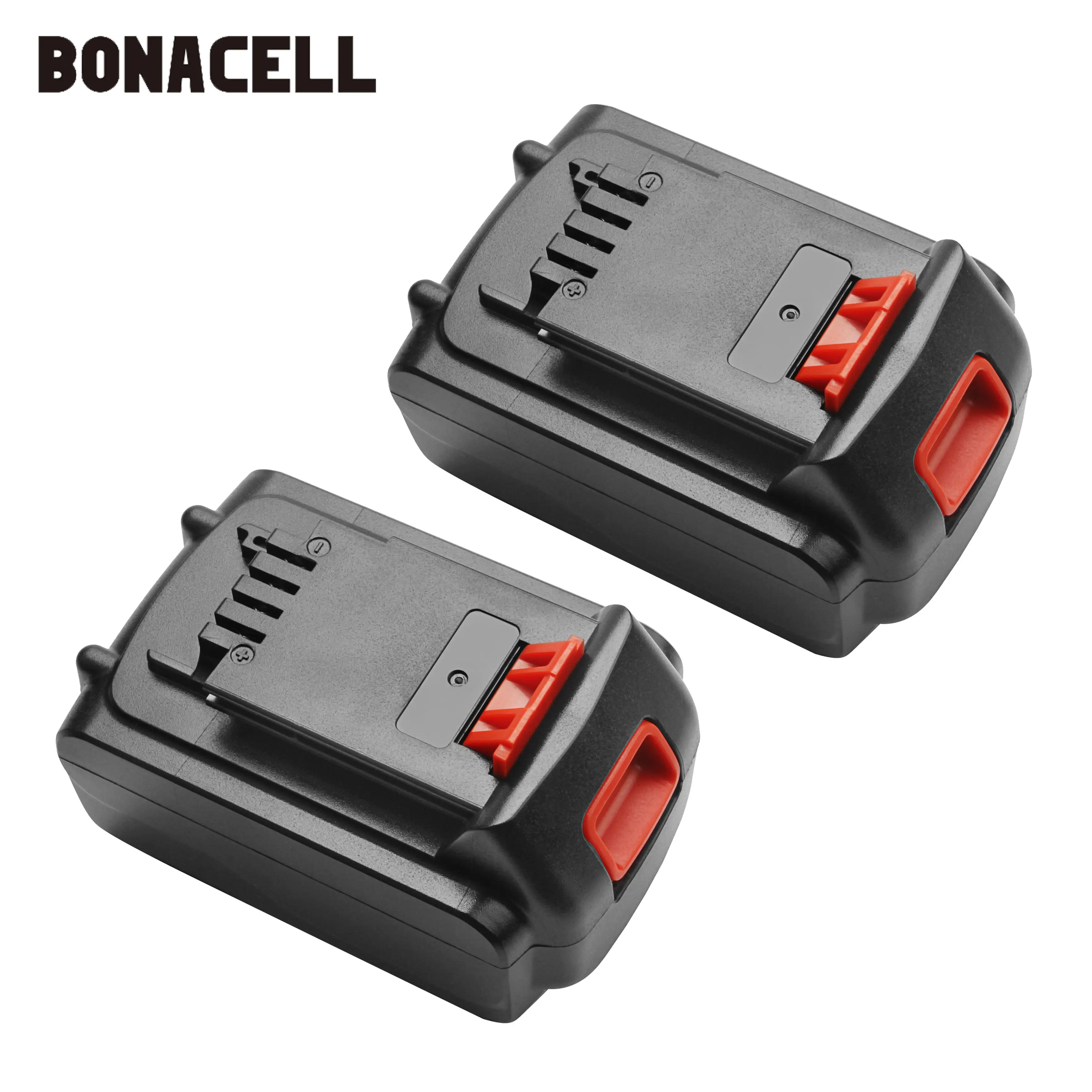 2 PACK Bonacell 18 V/20 V 4500 мА/ч, литий-ионный аккумулятор Перезаряжаемые Батарея Мощность инструмент Замена Батарея для BLACK&DECKER LB20 LBX20 LBXR20 L10 - Цвет: 2 PACK