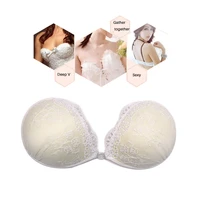 lace wedding women bra push up silicone backless bras backless bride lace underwear self adhesive female lace decor bride bras