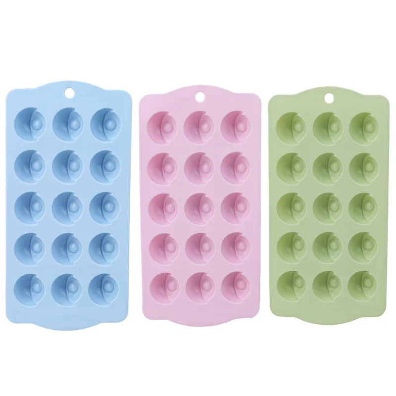 15 Grids Round Ball Shaped Ice Cube Silicone Mold Chocolate Pudding Mould Tray Fruit Cream Maker Kitchen Tools | Дом и сад