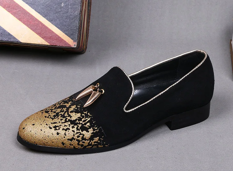 Туфли мужские классические с круглым носком лоферы бахромой плоская подошва