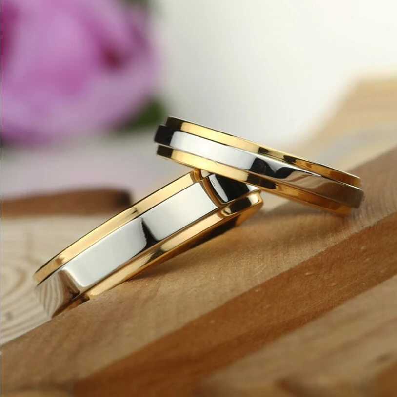 ROMAD обручальные кольца из нержавеющей стали для женщин и мужчин юбилей помолвки
