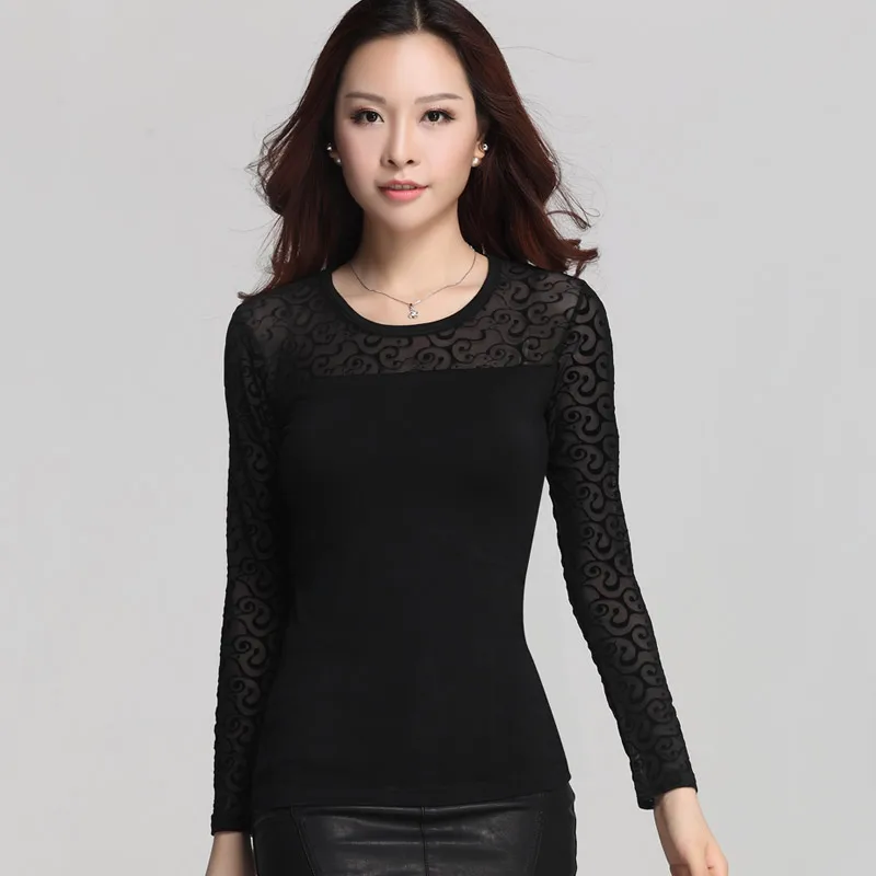 Blusas Feminina Camisa блузка Женский Топ женские кружевные блузки рубашка ropa mujer Vetement Femme Chemise женская одежда размера плюс XXXL - Цвет: 2