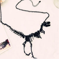 nm135 fashion pendant necklaces dragon skull skeleton dinosaur bones chain necklace for women girl gift