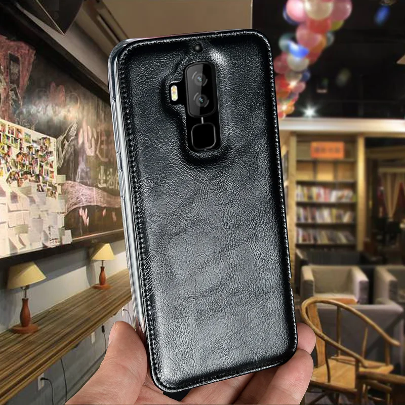 Case For Homtom S8 Luxury Leather Silicon Soft TPU Back Cover 5.7 inch Protective Mobile Phone Cases Fundas |