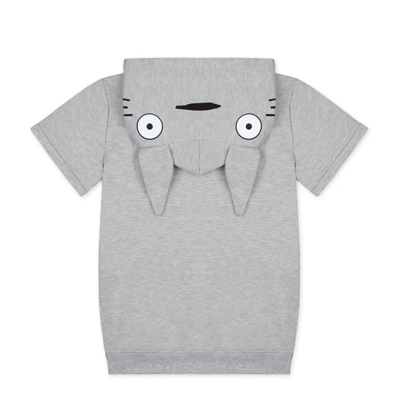 Женские толстовки с капюшоном аниме Мой сосед Tonari no Totoro толстовка короткий рукав