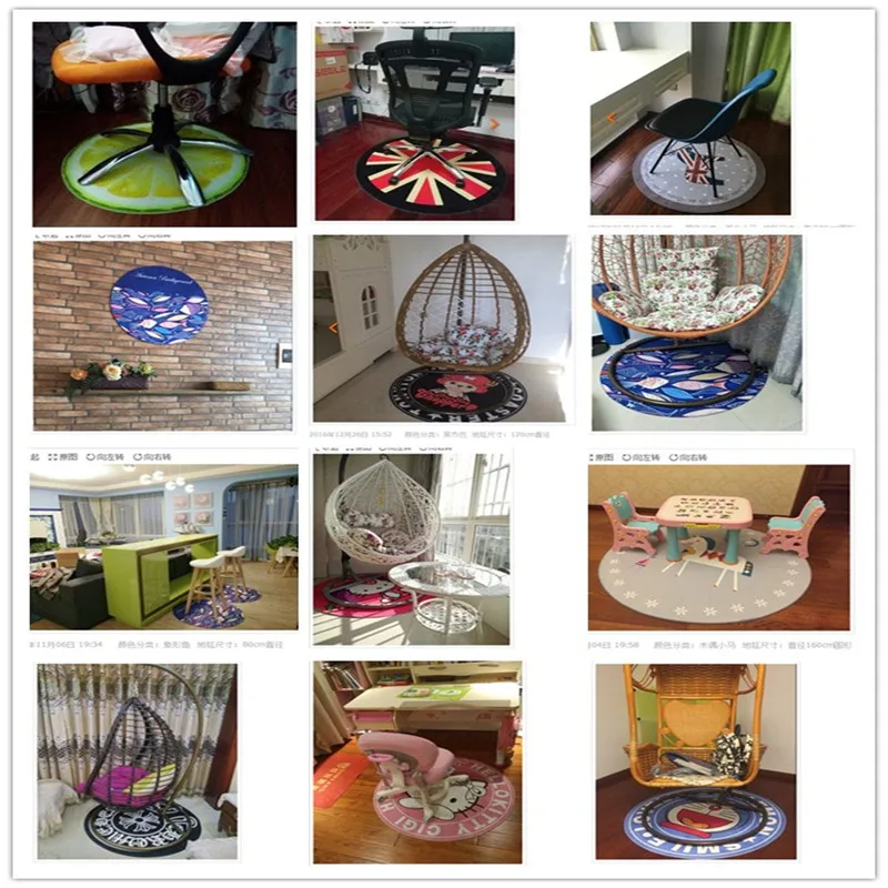 Круглый Коврики компьютер Подушки ребенок Ковры круг кровать Одеяла мода