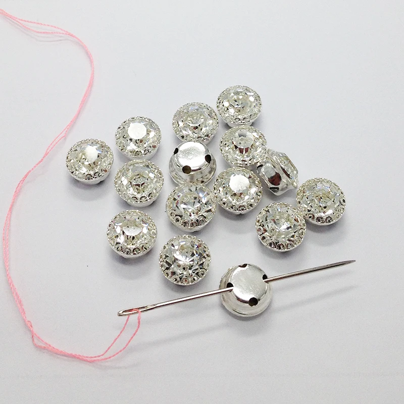 Пришить с украшением в виде кристаллов Стразы прозрачные стразы Блестящий