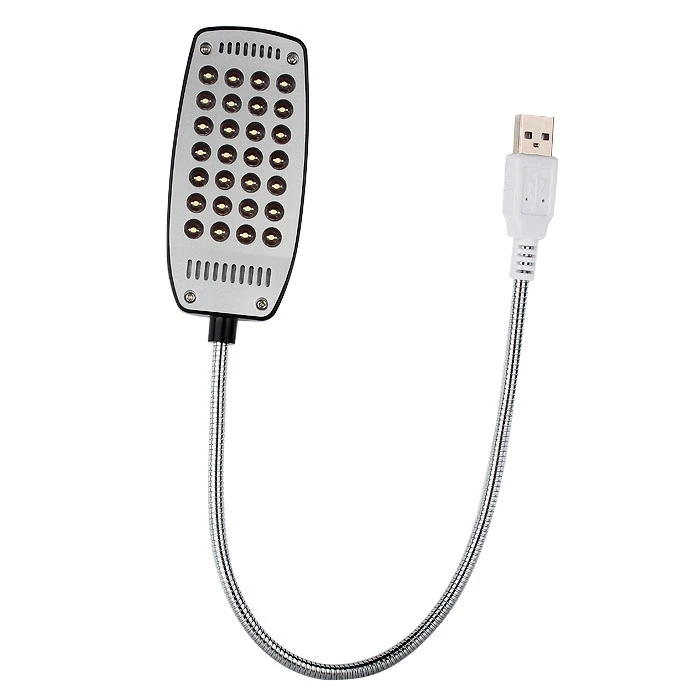 28 светодиодов настольная лампа Гибкая 5 в ПК компьютер USB светодиодные лампы для
