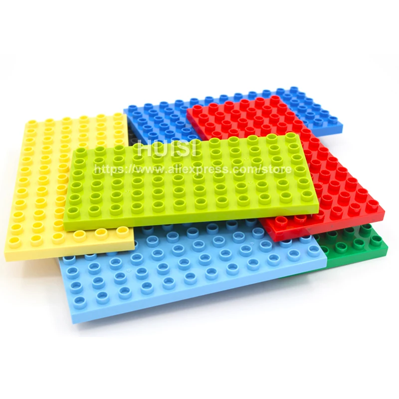 Duplo Совместимость с лего Дети DIY игрушки ABS пластик строительные игрушки блоки кирпичи части 8x8 развивающие обучающие игрушки для ребенка 3 лет