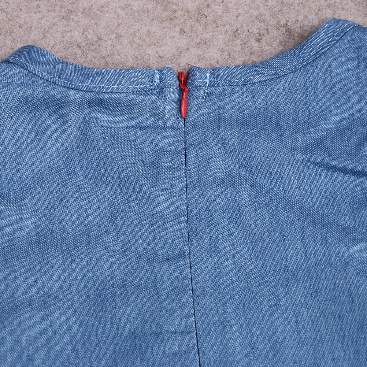 Джинсовое платье с сумочкой для девочек 1-5 лет джинсовое оборками на рукавах