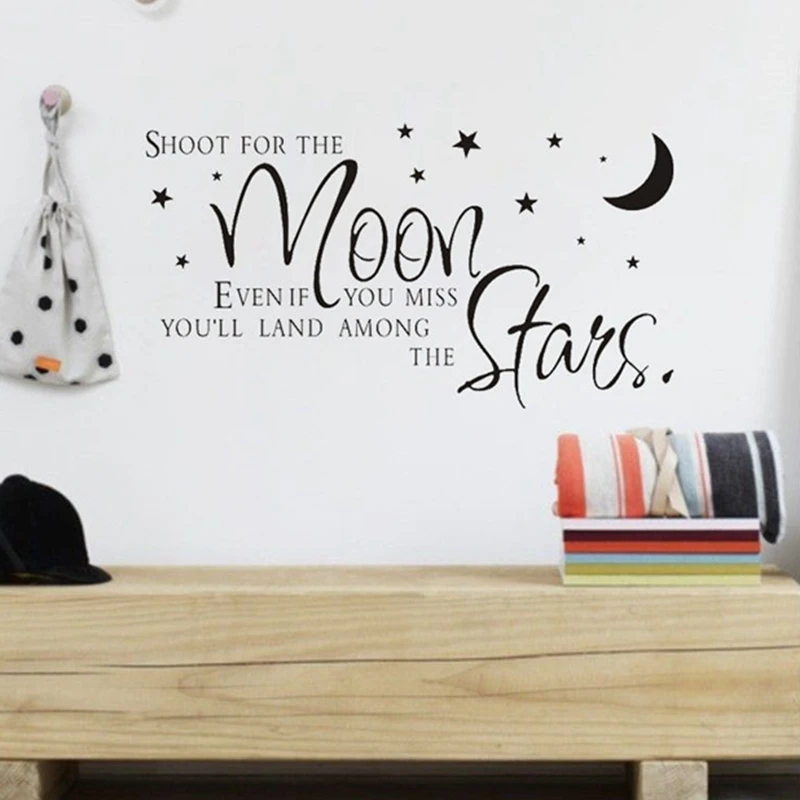 Распродажа на ebay стреляйте за луну. Звезды цитаты оптовая продажа наклейки стену