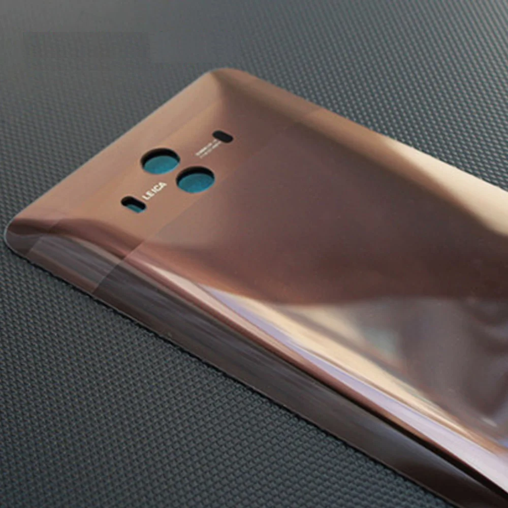 Золотистый Корпус для huawei mate 10 Стеклянная Крышка батарейного отсека Дверь смартфон задняя крышка запасная ремонтная часть для huawei mate 10 - Цвет: Золотистый