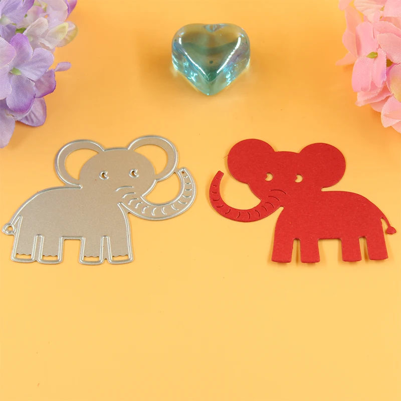 

YINISE Elephant Metal Cutting Dies For Scrapbooking Stencils Die Cuts Cutter DIY Cards Album Decoration Embossing Folder