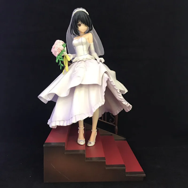 

Anime Date A Live Tokisaki Kurumi Wedding Dress Ver PVC Action Figure Collectible Model Doll Toy 23cm