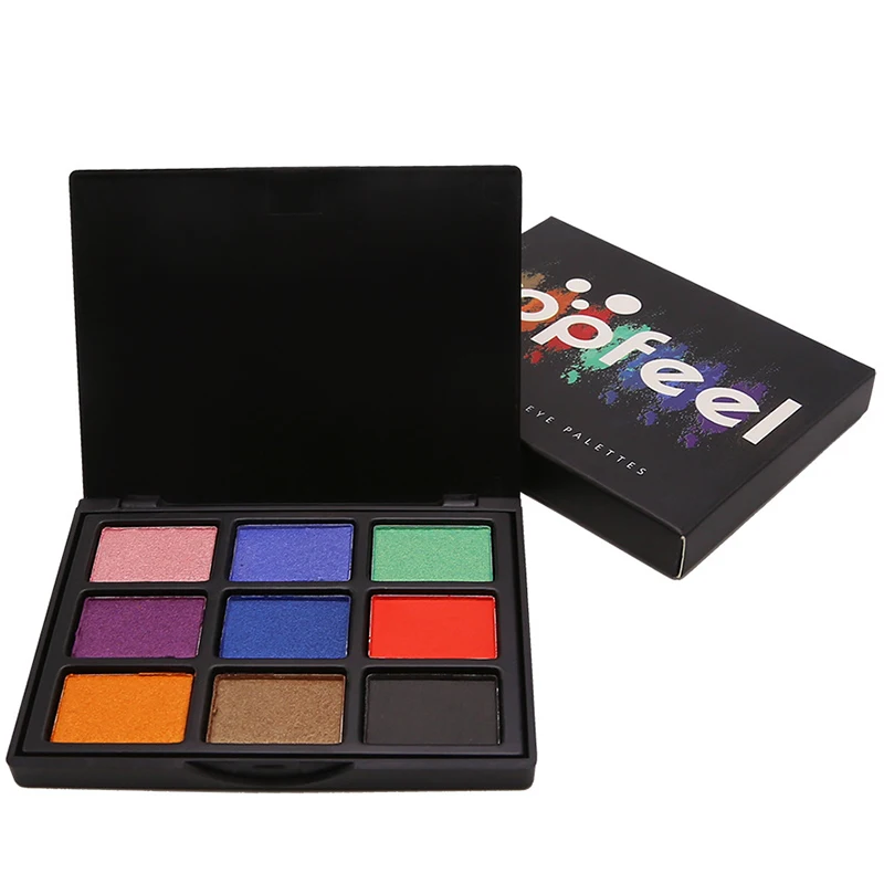 Popfeel 9 цветов s Набор теплых теней для век Косметика макияжа дымчатые мерцающие