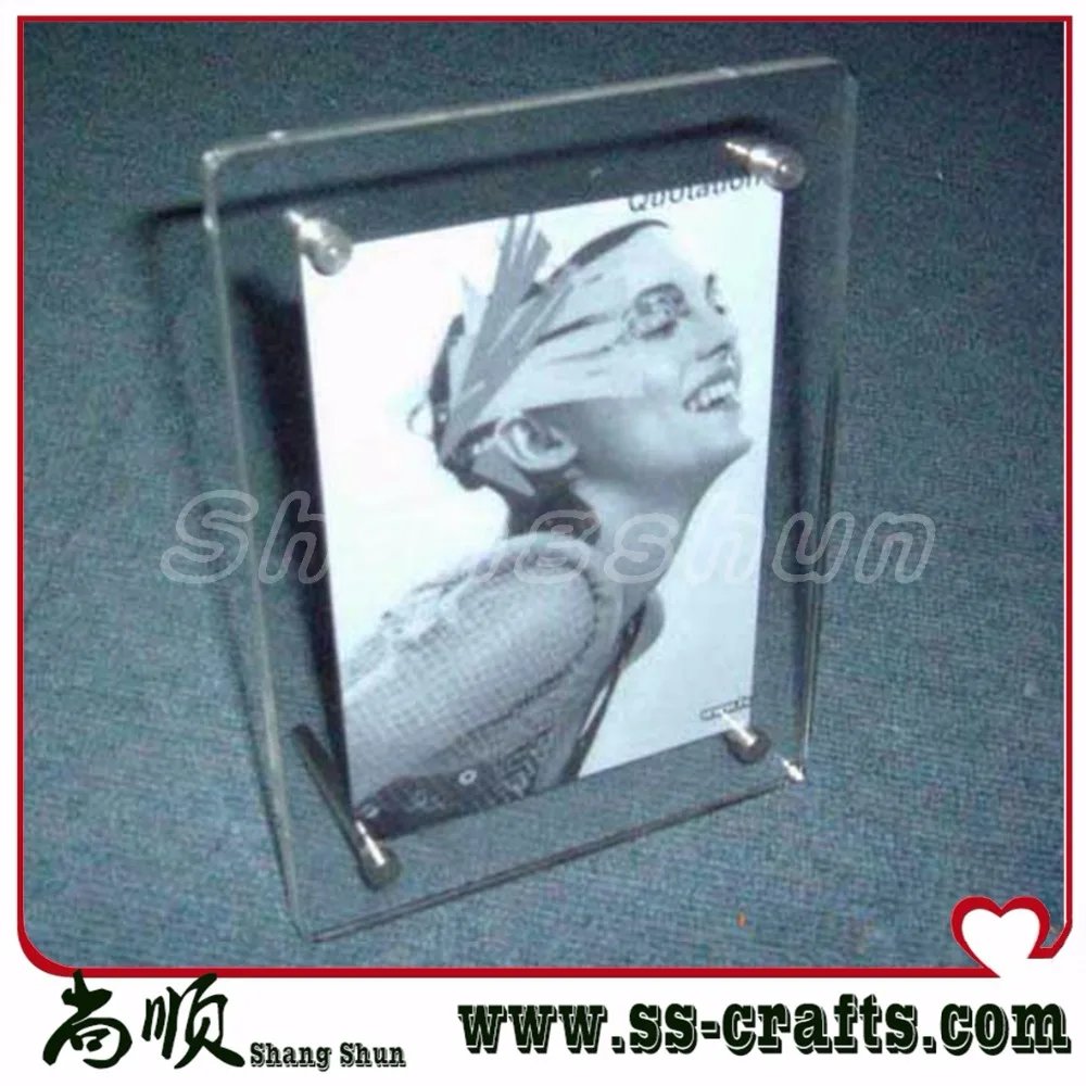 

Free shipping 10 inch acrylic crystal table photo frame tag tag board card