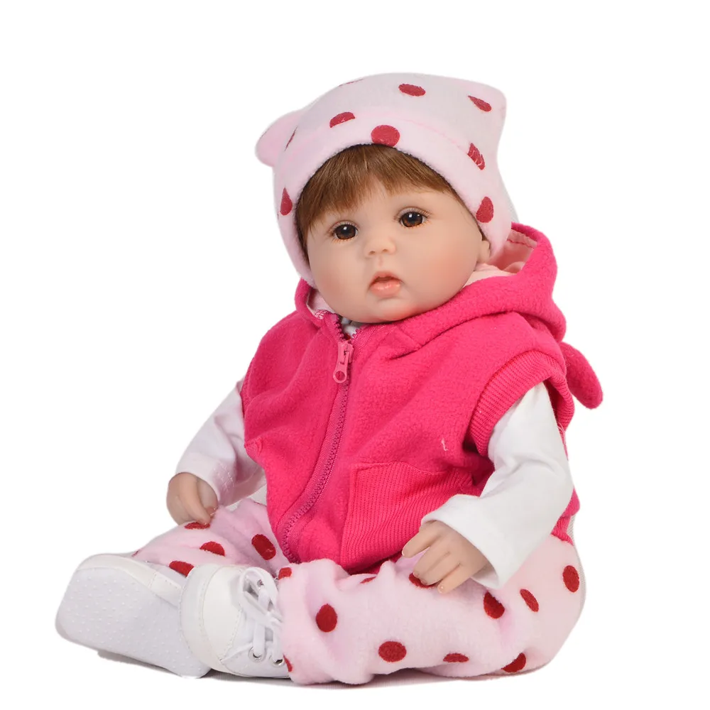 Силиконовые куклы-младенцы Одежда для новорожденных жираф 17 дюймов