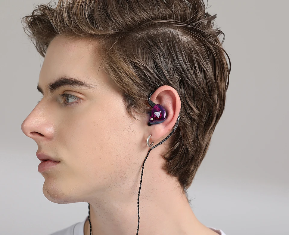 Новейший QKZ VK4 ZST тяжелый бас проводные наушники гарнитура HiFi наушники Железный Контроль Музыка Движение обмен Bluetooth кабель
