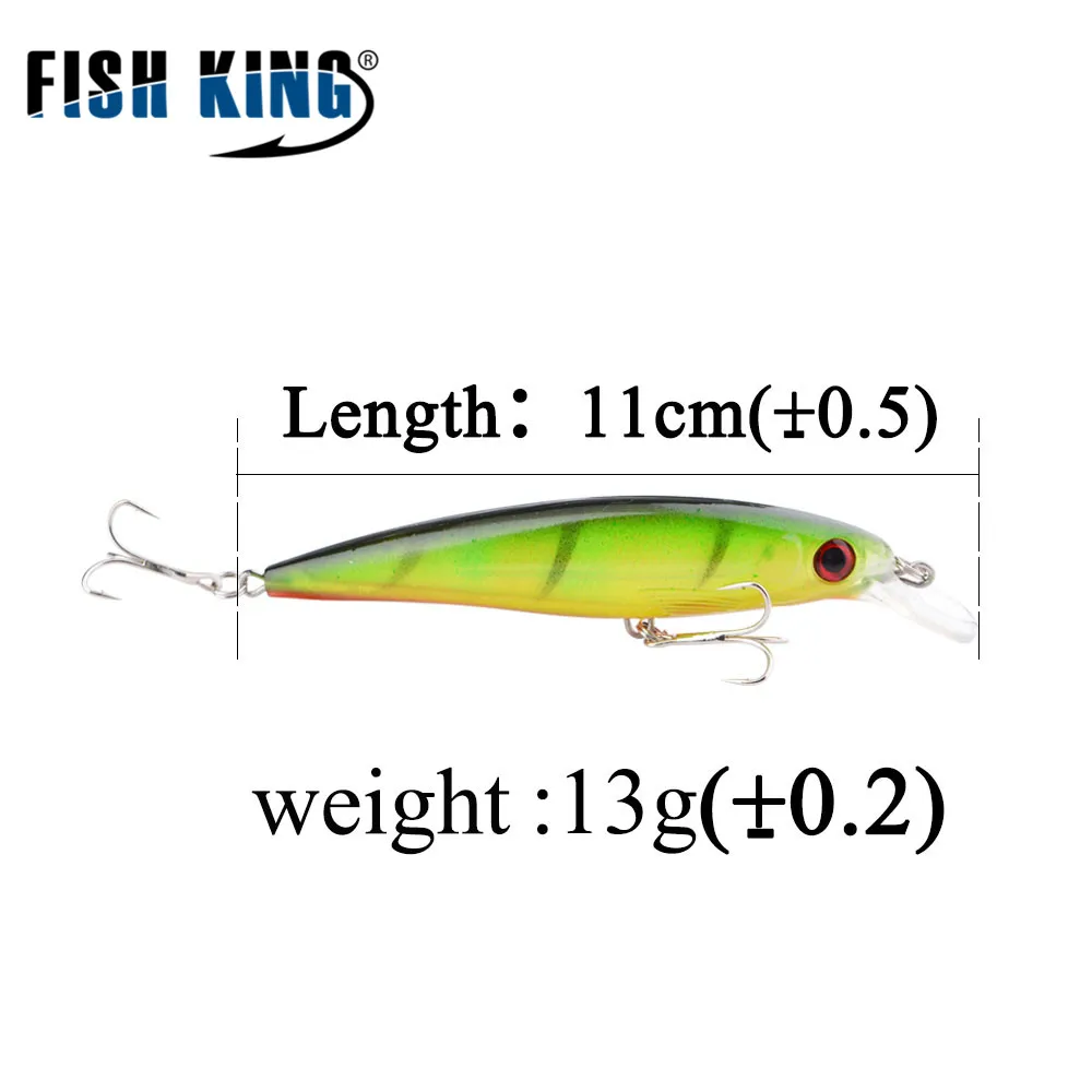 FISHKING 13 г 11 см 1 шт. гольян приманка для морской рыбалки снасти рыбалка комплект
